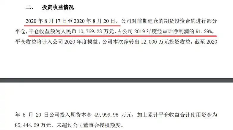 秦安配资 今年炒期货赚近7亿！秦安股份16次操作全部盈利