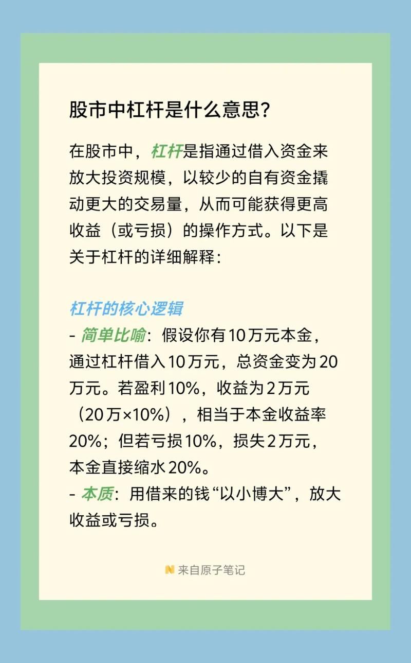 A股资金杠杆使用方法_股票如何使用杠杆_A股融资融券杠杆风险