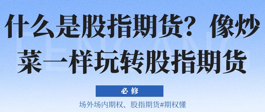 股指期货是什么_像炒菜一样玩转股指期货_股指期货