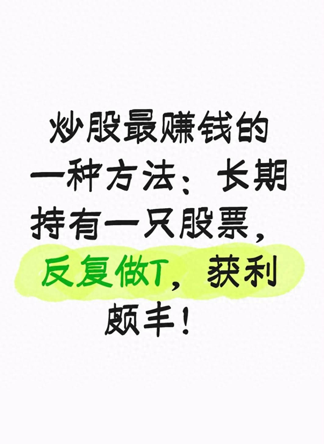 选对股票长期持有做T_炒股怎么赚钱_长期持有股票反复做T