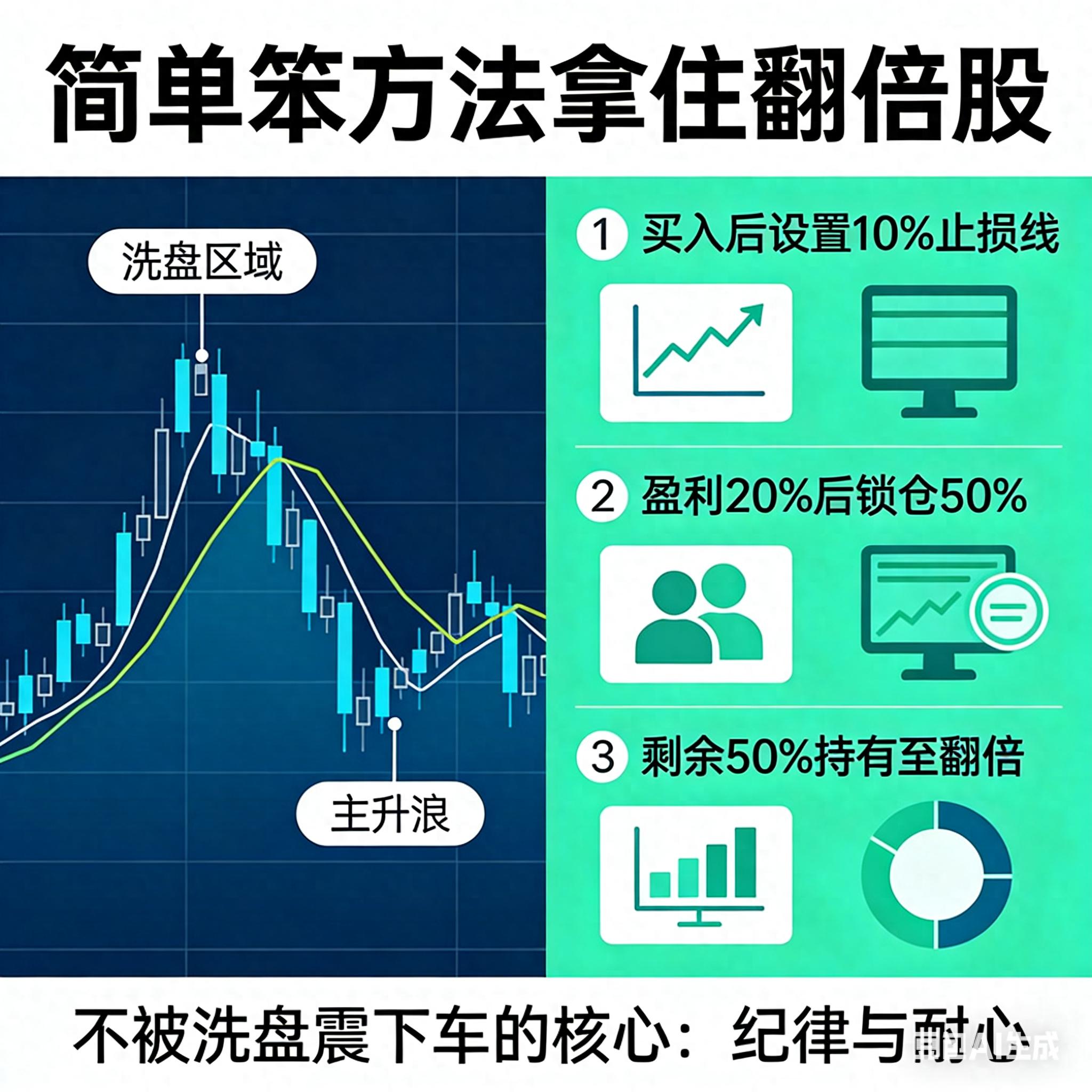 A股散户拿不住翻倍股？简单方法教你稳稳吃主升浪